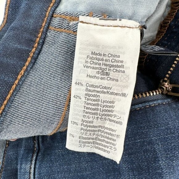 Madewell 10" High Rise Skinny Boho Classic Blue Stretch 26 Tall Denim Jeans - Picture 8 of 8